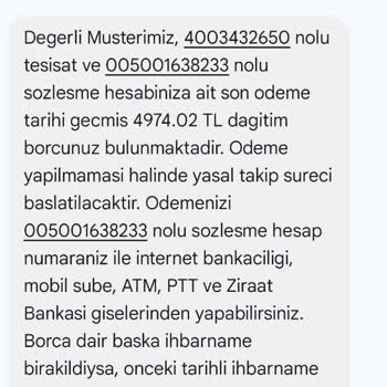 Başkalarına Ait Fatura Borç SMS'leri İki Yıldır Bana Geliyor