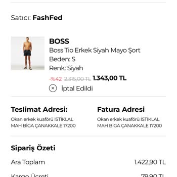 Siparişim Sebepsiz İptal Edildi Fiyat Artırıldı