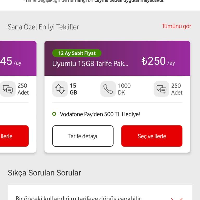 Vodafone Yüksek Zam Ve Müşteri Taleplerinin Karşılanmaması