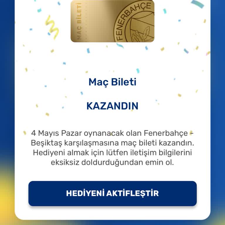 Kazandığım Maç Biletinin Teslimatı Konusunda Endişeliyim
