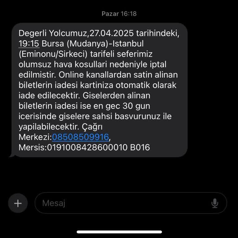 BUDO Sefer İptali Sonrası Para İadesi Yapılmadı