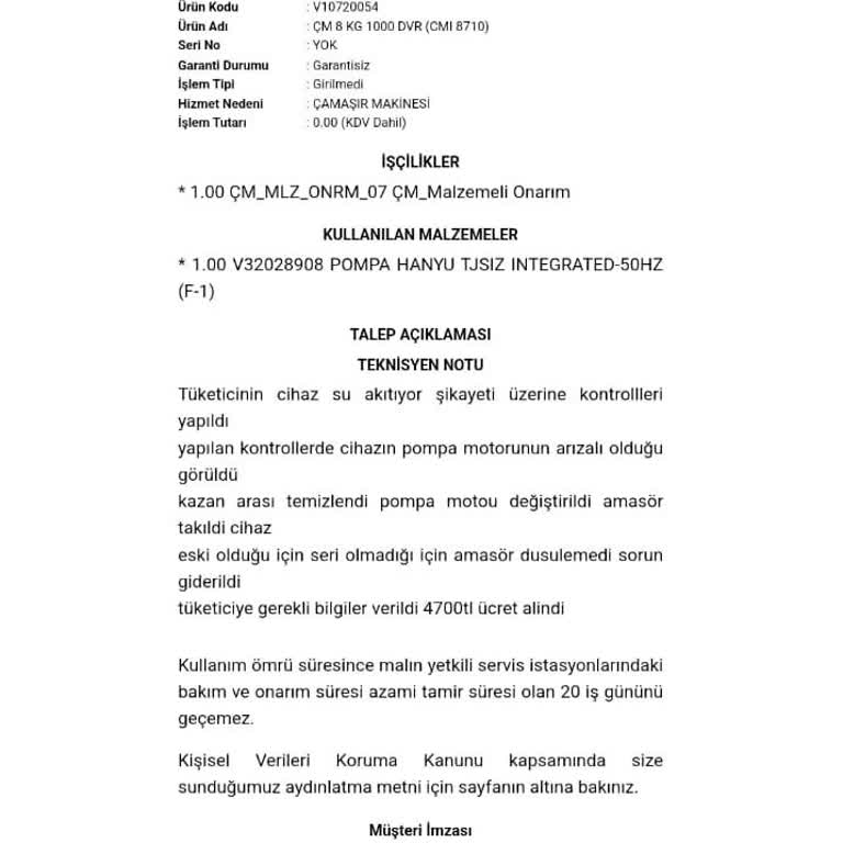 Vestel Teknik Servisinde Yüksek Ücret Ve Yanıltıcı İşlem İddiası