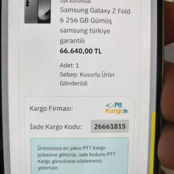 Aldığım Teşhir Ürün Kullanılmış Ve Kusurlu Çıktı, İade Alınmıyor