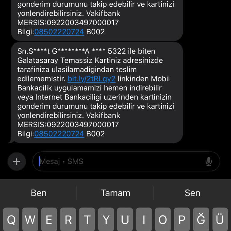 Teslim Edilmeyen Kart Ve Yetersiz Kurye Hizmeti Hakkında Şikayetim Var