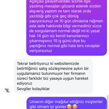 İade Sürecinde Kaba Ve İlgisiz Davranış