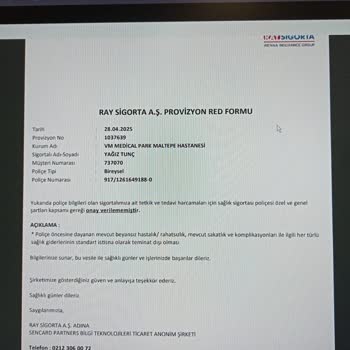 Ray Sigorta'nın Sağlık Sigortası Kullanımında Yaşanan Büyük Mağduriyet