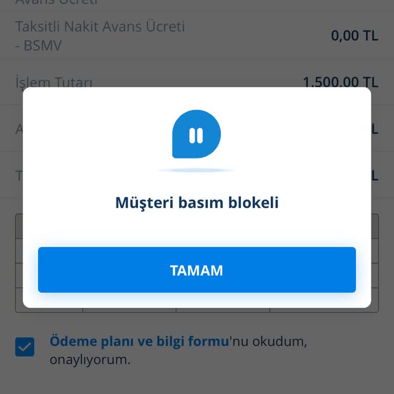 Kredi Kartı Basım Blokesi Nedeniyle Kullanıma Açılmıyor