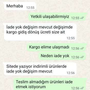 Arel Moda İade Ve İletişim Sorunu Mağduriyeti