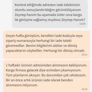 İade İçin Günlerdir Evde Bekliyorum, Kargo Bir Türlü Gelmiyor