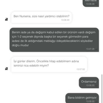 Müşteri Hizmetlerine Ulaşılamıyor, Değişim Ve İade Seçenekleri Yetersiz