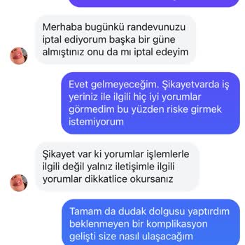 Dudak Dolgusu Sonrası Müşteriyle İlgilenmeyen Firma Mağduriyeti