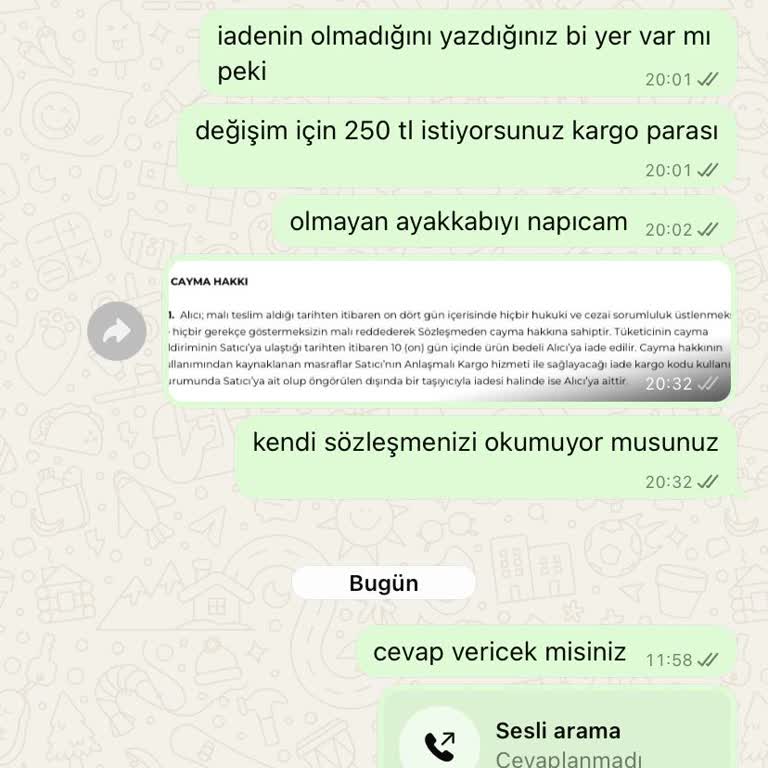 İade Talebime Cevap Verilmiyor, Mağdur Edildim