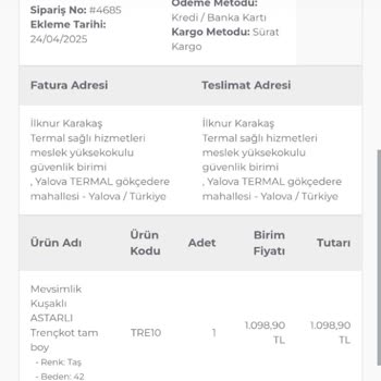 İade Kodu Verilmediği İçin Ürün İadesi Yapılamıyor