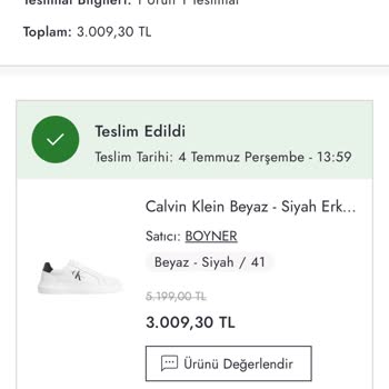 Kısa Sürede Yırtılan Calvin Klein Ayakkabı Hayal Kırıklığı