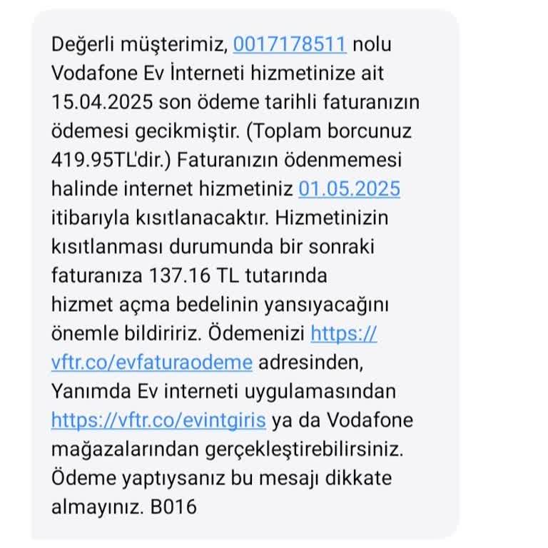 Vodafone Net Nakil Talebim 2 Aydır Çözülemedi, Kullanmadığım Hizmet İçin Fatura Kesiliyor