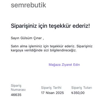 Sipariş Sonrası Ürün Gönderilmedi Param İade Edilmedi