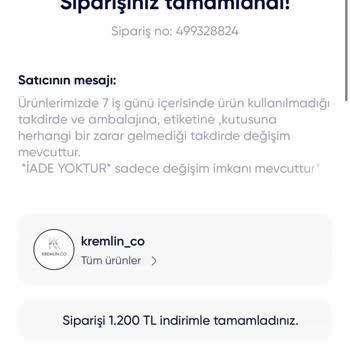 Yanlış Ve Kalitesiz Ürünlere Dönüş Yapılmıyor