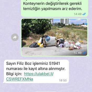 Tarsus Belediyesi Çöp Konteyneri Ve Temizlik Şikayetlerini Görmezden Geliyor