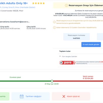 Balayı Rezervasyonum İptal Edildi Çözüm Sunulmadı