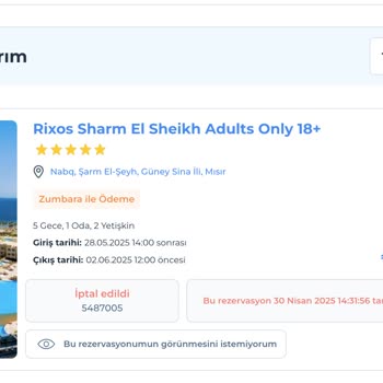 Balayı Rezervasyonum İptal Edildi Çözüm Sunulmadı
