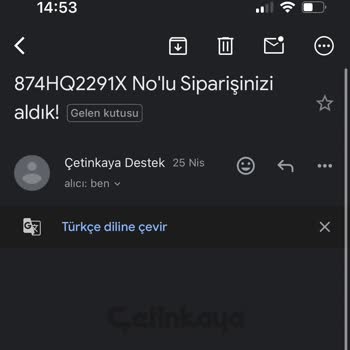 Siparişin Beş Gün Sonra Stokta Yok Denilerek İptal Edilmesi Ve Yetersiz Bilgilendirme