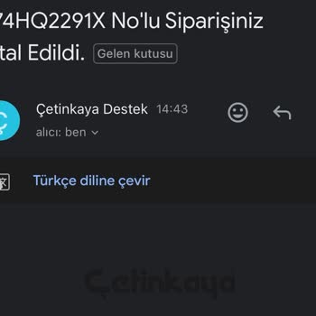 Siparişin Beş Gün Sonra Stokta Yok Denilerek İptal Edilmesi Ve Yetersiz Bilgilendirme