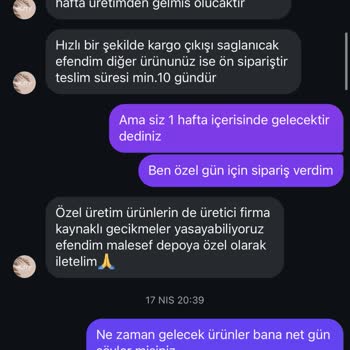 Sipariş Sonrası Ürün Ve Para Teslim Edilmemesi