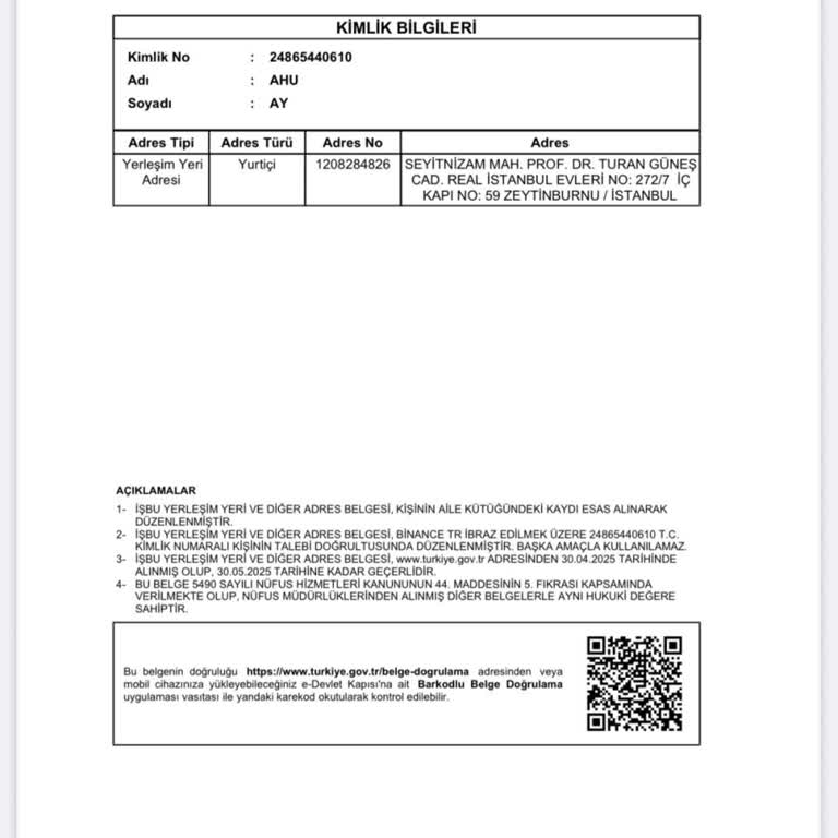 Adres Doğrulama Hatası Nedeniyle İşlem Tamamlanmıyor