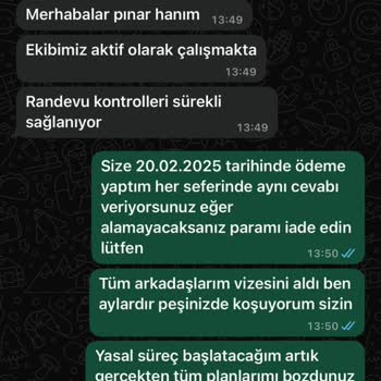 Riva Vize Danışmanlık Paramı Aldı Hizmet Vermedi İade De Yapmıyor