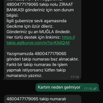 Ziraat Kartım Haftalardır Gelmiyor Dağıtım Ve İletişim Sıfır