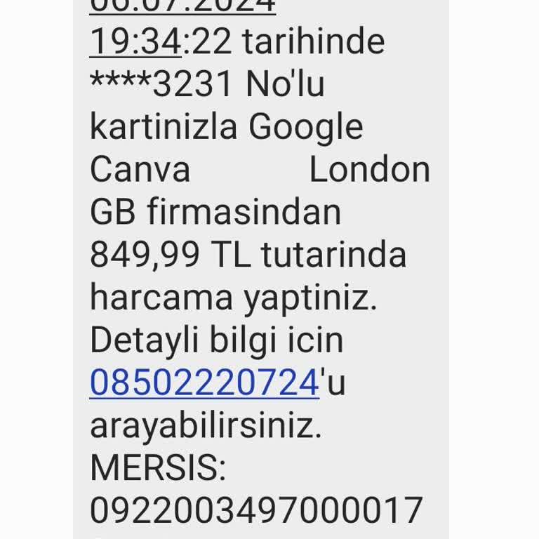 Canva İzinsiz Çekilen Para