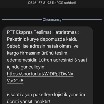 Adıma Gelen Sahte Kargo Mesajlarıyla Kişisel Bilgilerim Risk Altında