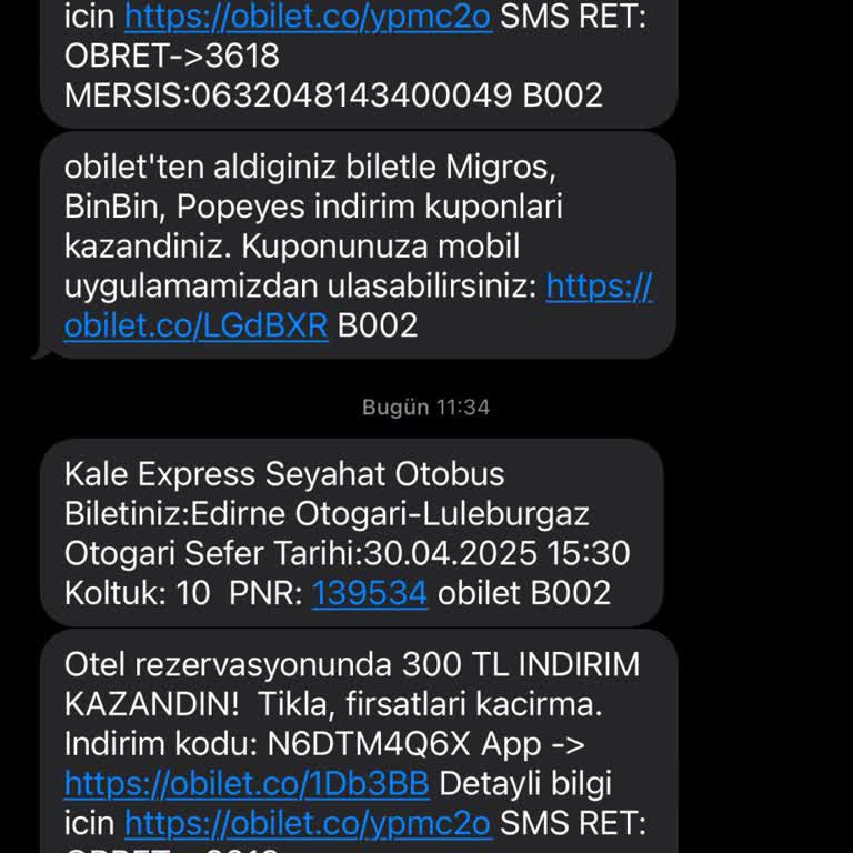 Otobüs Hareket Saatinde Bilgilendirme Yapılmadan Bırakıldım