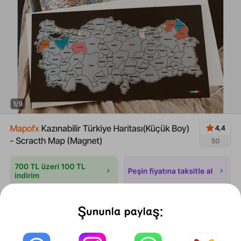 Hepsiburada Uygulamasında Bağlantı Paylaşım Seçenekleri Eksik