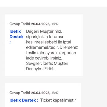 Açılmamış Ürüne İade Reddiyle Büyük Hayal Kırıklığı