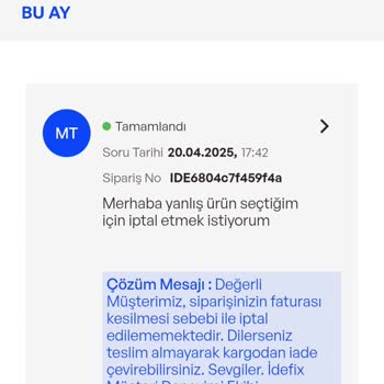 Açılmamış Ürüne İade Reddiyle Büyük Hayal Kırıklığı