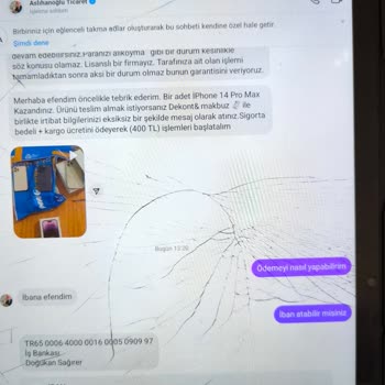Çekilişle iPhone Kazandığını İddia Eden Hesap