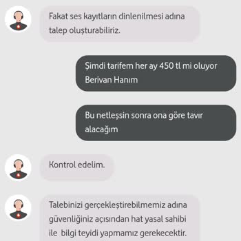 Tarife Değişikliğinde Yanıltıcı Fatura Bilgilendirmesiyle Karşılaştım