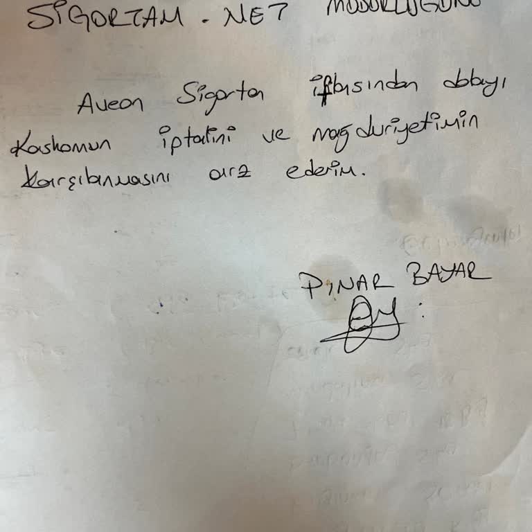 Aveon Sigorta Kasko İptali Ve Yetersiz Destek