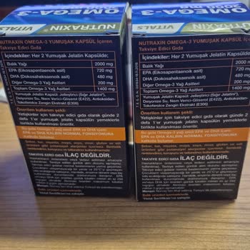 Nutraxin Omega-3 Ürününde Yanıltıcı EPA DHA Değerleriyle Karşılaştım