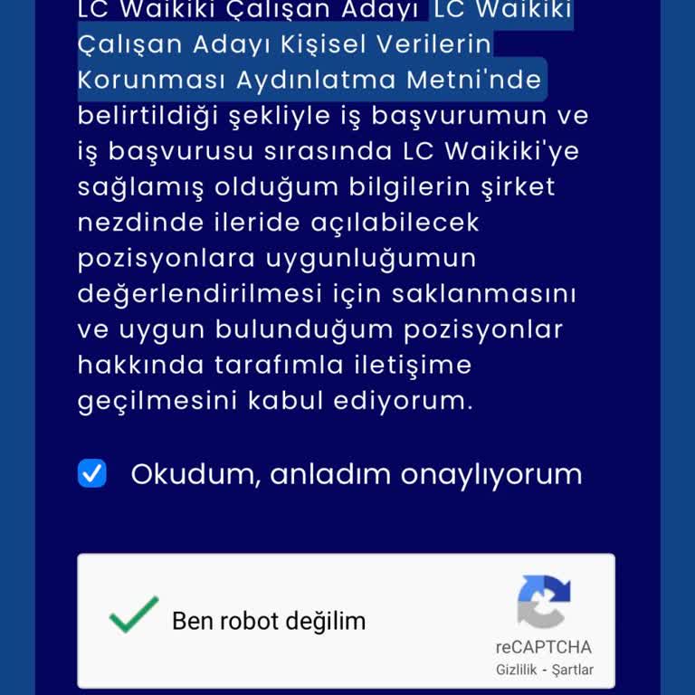 LCW İş Başvurusu Sistem Hatası Nedeniyle Tamamlanamıyor