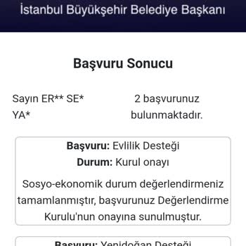 Evlilik Desteği Başvurum Sonuçlanmıyor