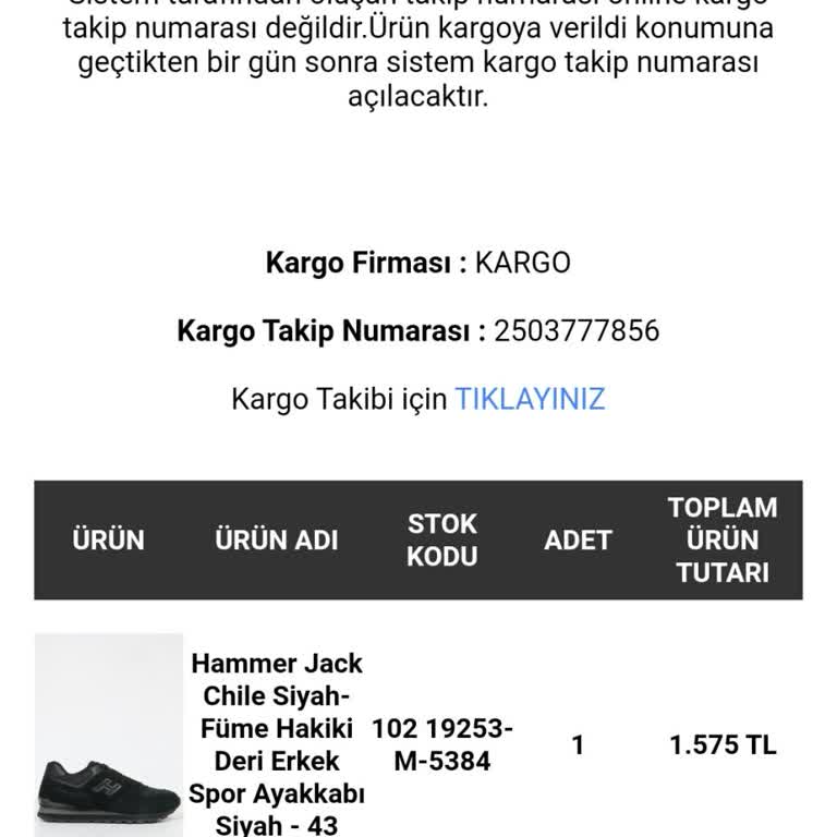 Ayakkabı İadesi Sonrası Para İadesi Yapılmıyor