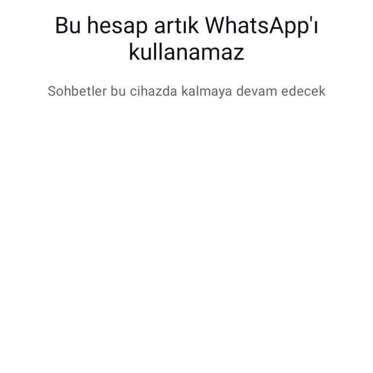 WhatsApp Hesabımın Sebepsiz Engellenmesi Ve Destek Eksikliği