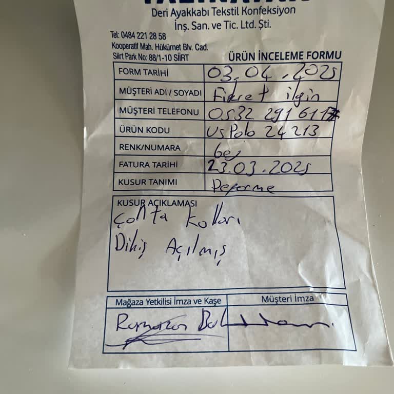 Satın Aldığım Çanta Kısa Sürede Deforme Oldu, Mağaza İlgisiz Davrandı