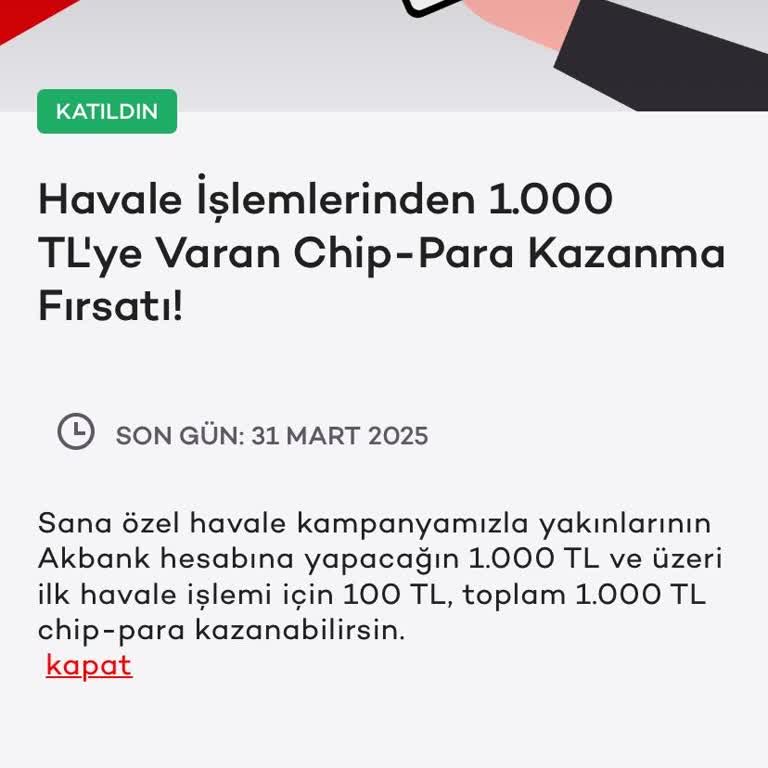 Akbank Kampanya Sözünü Yerine Getirmiyor: Eksik Chip Para Yüklemesi