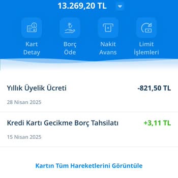 Kredi Kartımdan İzinsiz Yıllık Üyelik Ücreti Kesildi, İadesini Talep Ediyorum