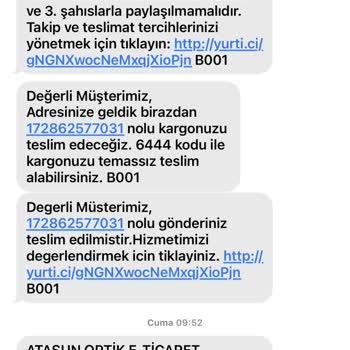 Yanlış Teslimat Ve Eksik Ürün Sorunu Çözülmedi