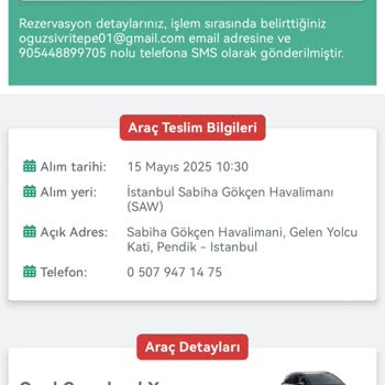 Seçtiğim Araç Yerine Farklı Model Kiralama Sorunu
