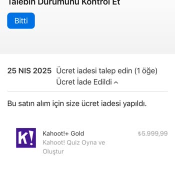 Kahoot Ücretsiz Deneme Sonrası Haksız Abonelik Ücreti Ve İade Sorunu